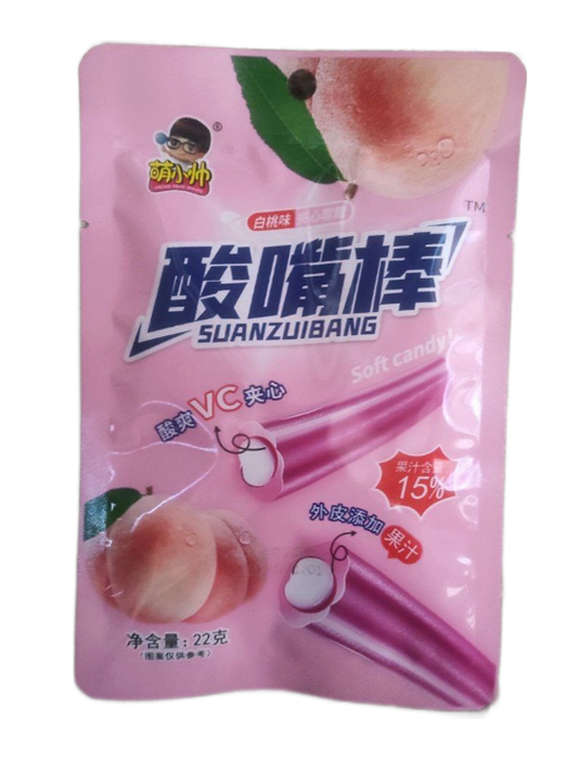 Жевательные сэндвич-конфеты с содержанием сока вкус Персика 20шт/упаковка 2144-3-1