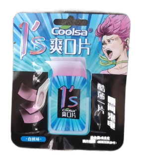 Мятные пластинки Белый персик (синяя) 20шт/упаковка /337-2a