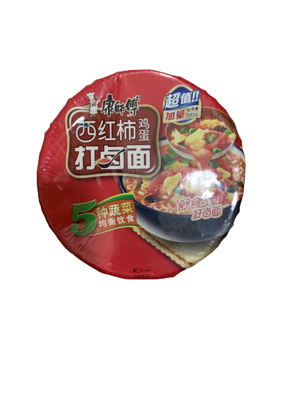 Лапша со помидор говядина чашка  一个番茄 12шт Коробка /602