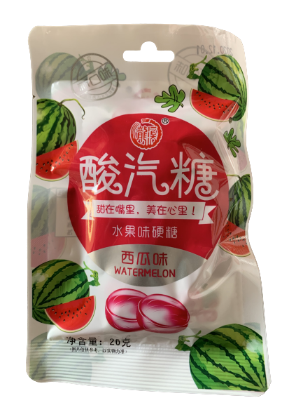 Конфеты арбуз 西瓜 20шт/упак /804-2