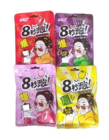 Кислые леденцы 8 секунд виноград 20шт/упаковка /1787-2