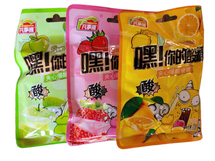 Конфеты кислые  яблоко 20шт/упаковка /1729-1в