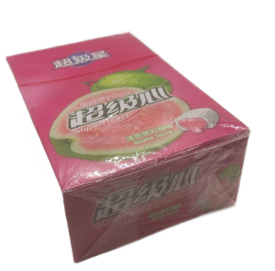 Жевательная резинка с джемом, вкус Гуавы 番石榴 13,5гр 30шт/20упак Коробка /1886-7 - фото 25728