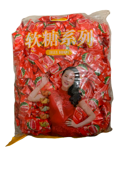 Конфеты арбуз 西瓜 2,5кг/6упак Коробка /1242-1