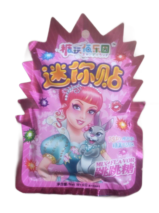 Конфета шипучка "Принцесса", лента 12шт/упаковка 2009-3-1