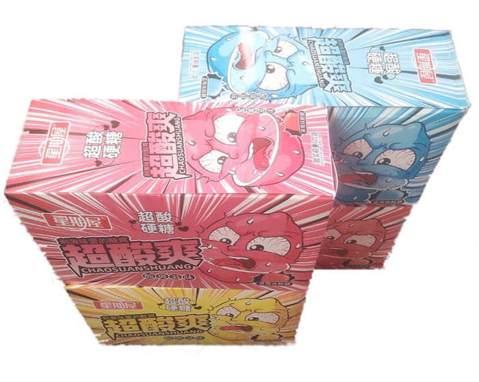 Супер кислые конфеты "Лимон" микс вкусов 20шт/упаковка 1857-5-1