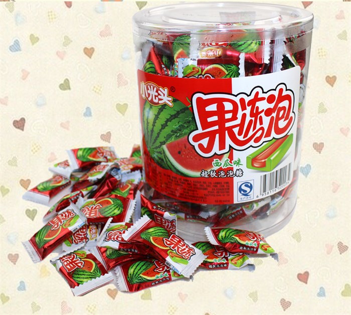 Жевательная резинка со вкусом арбуза 西瓜 150шт/12упак Коробка /284