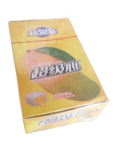 Жевательная резинка с джемом, вкус Манго 芒果 13,5гр 30шт/20упак Коробка /1886-10 - фото 28911