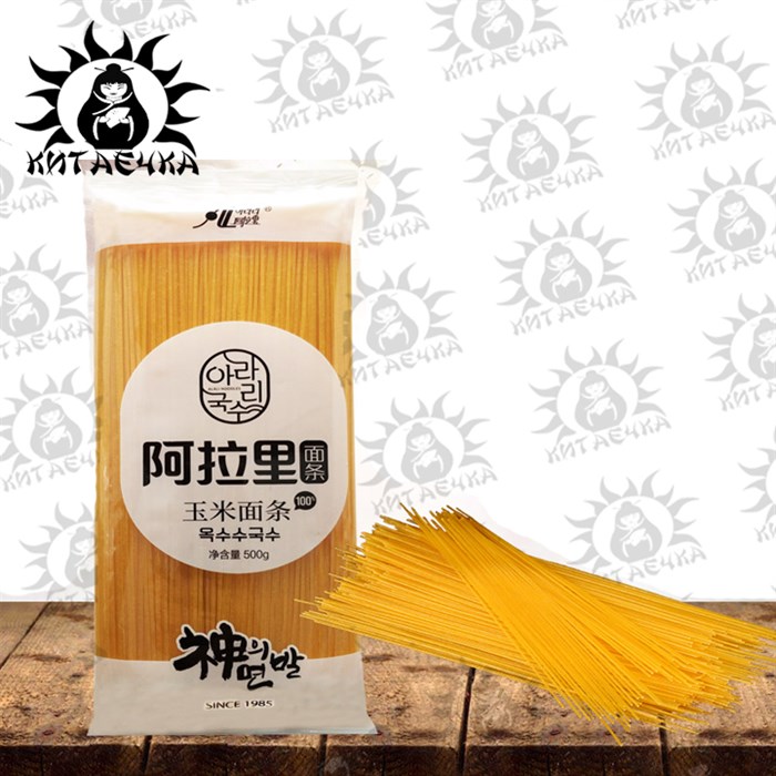 Лапша кукурузная 玉米面 500г/20шт Коробка /735