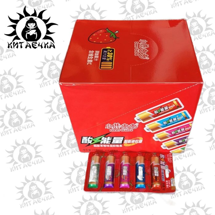 Мармелад в сахаре "Батарейка" 30шт/8упаковка 2263-1