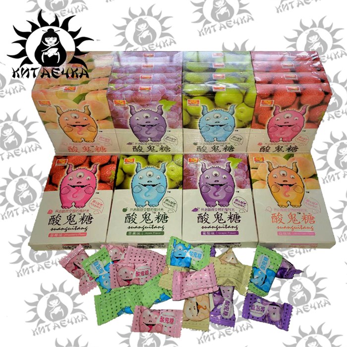 Конфеты монстр новый Микс вкусов 20шт/упаковка /1345-2-1