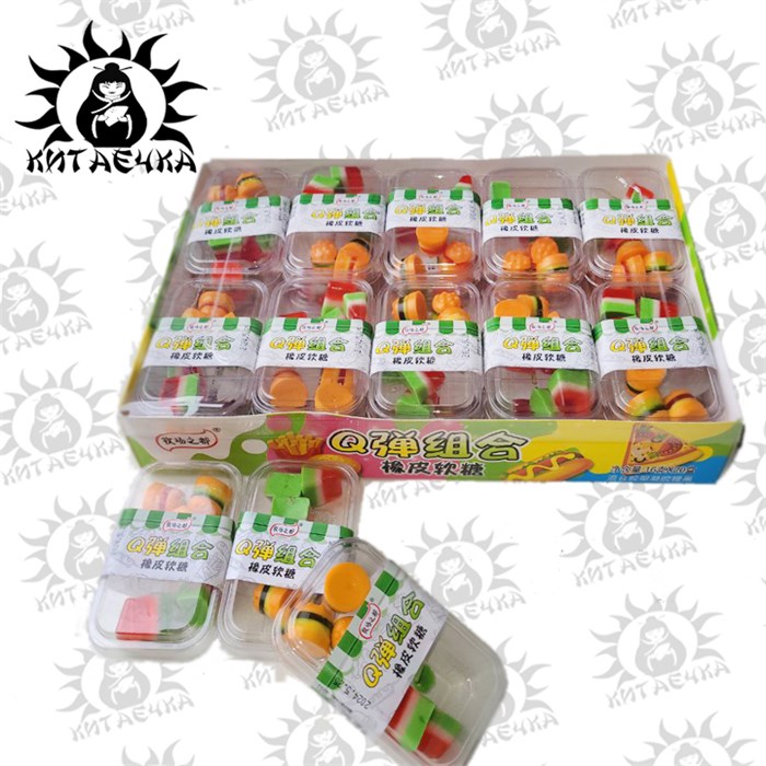 Мармелад на блистере "Бургер-Арбуз" 20шт/упаковка 2198-2-1