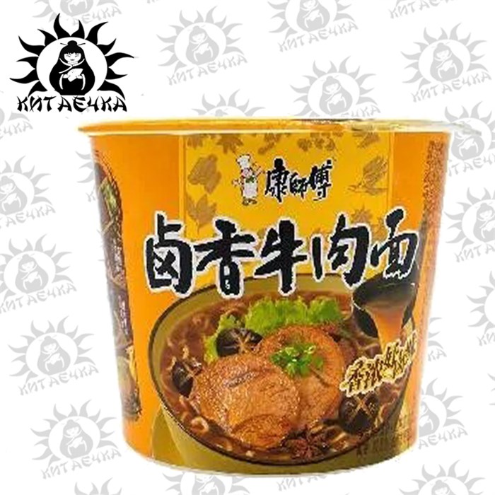 Лапша со вкусом говядины и грибов чашка 香菇  12шт Коробка /625