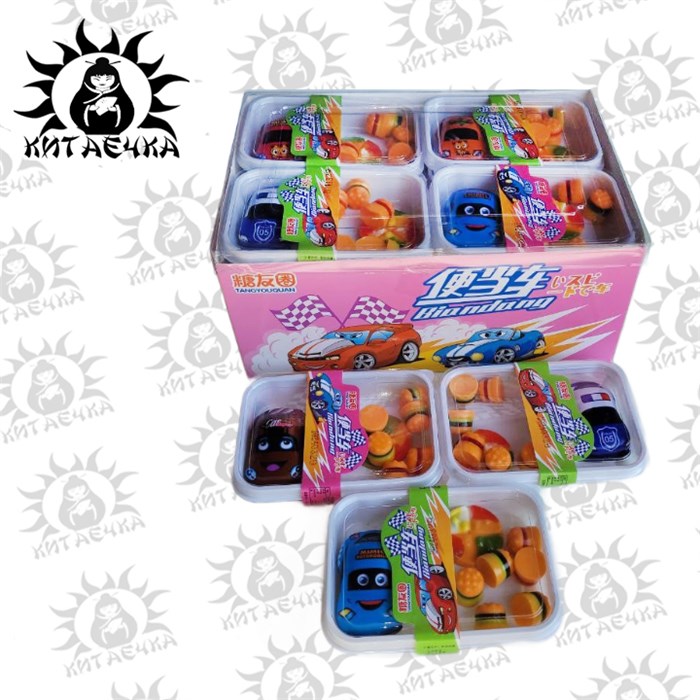 Микс конфет и желе машинка 便当车 20шт/упаковка 3032-1