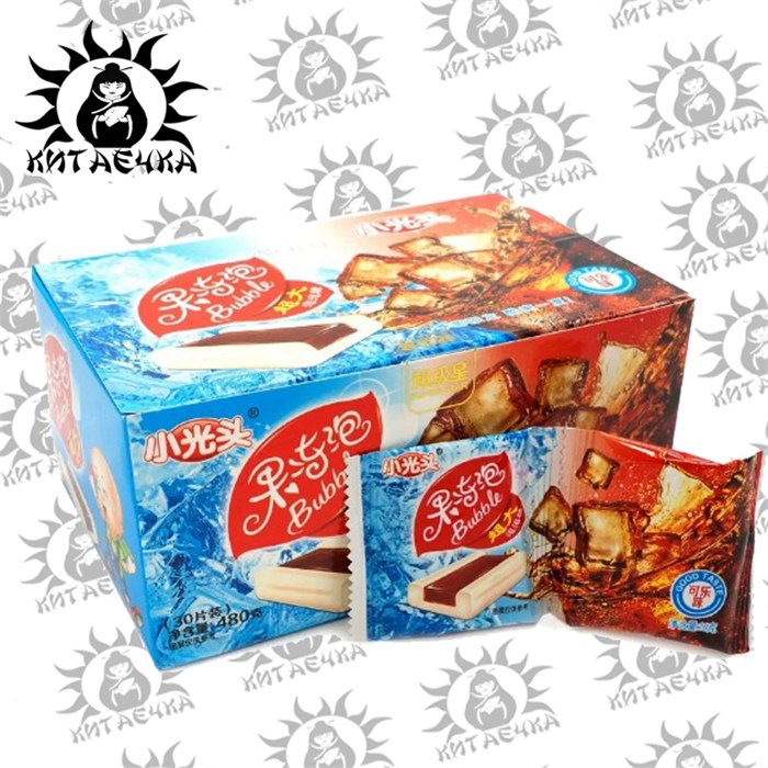 Жевательная резинка 2в1 кола 30шт/упаковка /416-6-1 - фото 30836