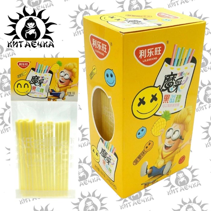 Йогуртовые палочки Ананас 33гр 20шт/упаковка /1914-1