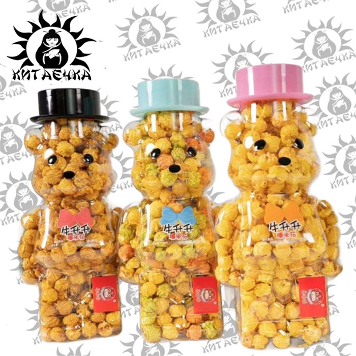 Попкорн карамельный "Волшебный мишка" 280гр/15упак Коробка 1986-3