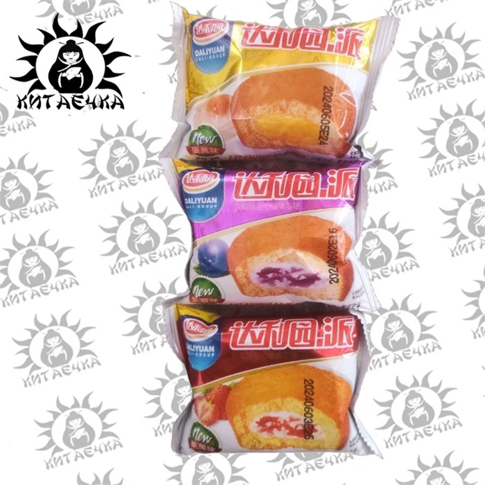 Пирожное с начинкой шоколад 26гр 10шт/упаковка 2208-1-1 - фото 31281