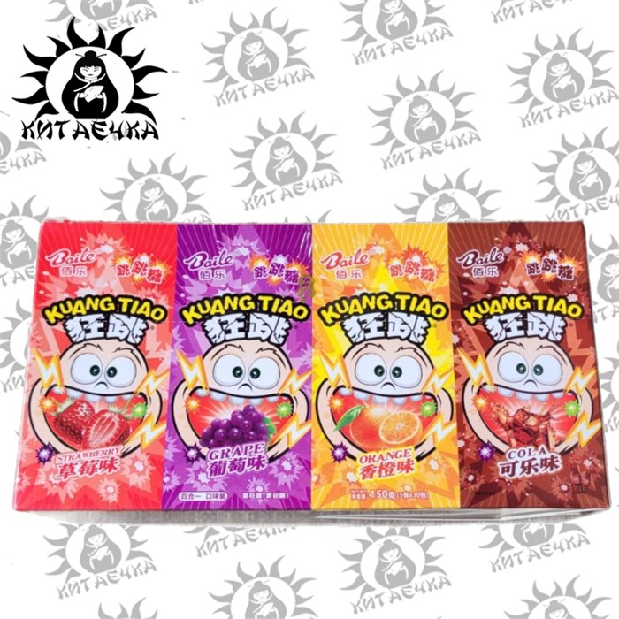 Конфета-шипучка ассорти вкусов 30шт/упаковка 858-3-1