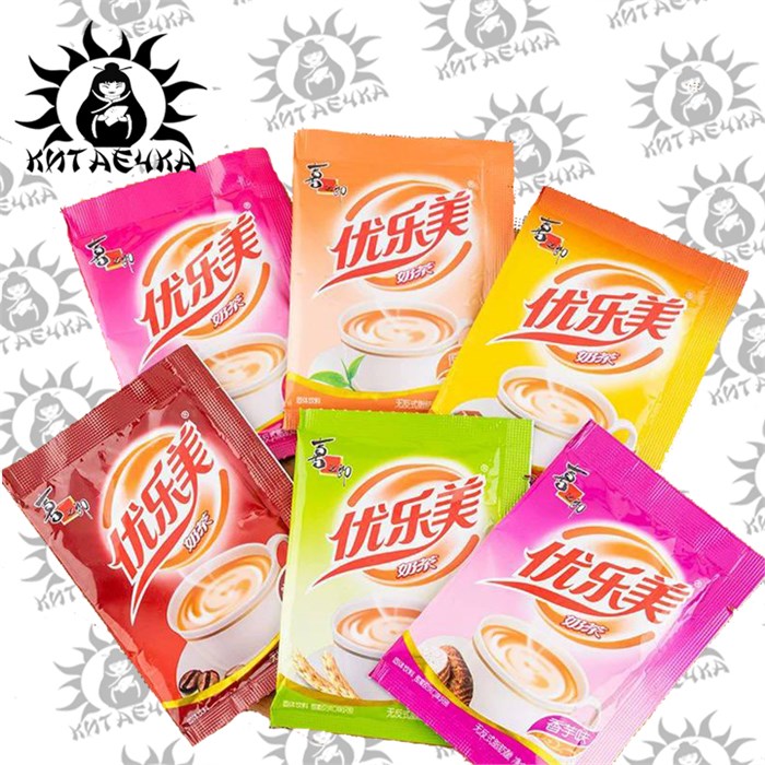 Молочный напиток в порошке со вкусом клубники(розовый) 22г 30шт/5упак коробка 3089-3 - фото 31531