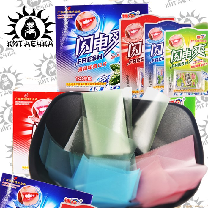 Улыбка мятные пластинки лайм 酸橙 20шт/упак /337-a