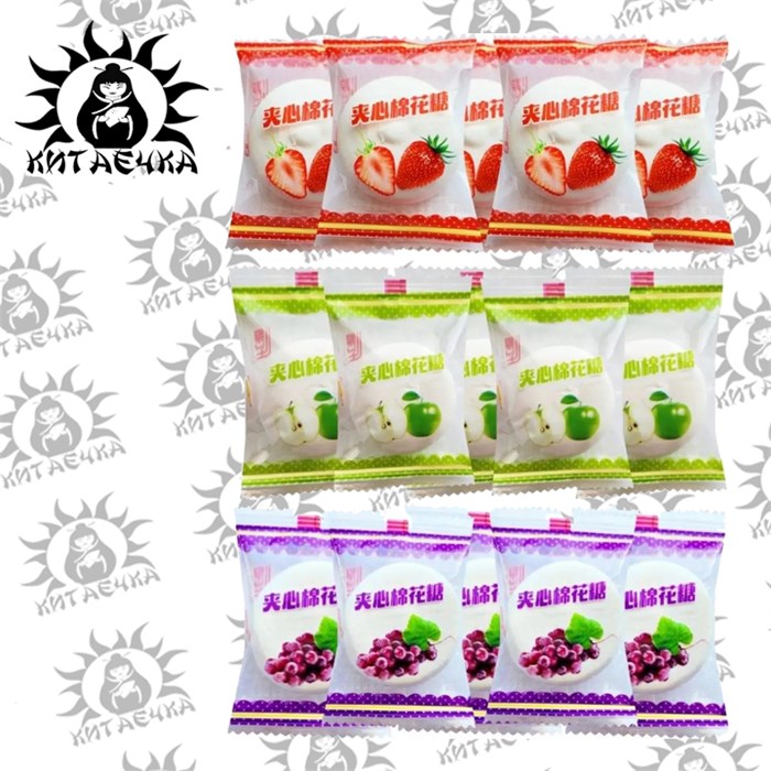 зефир со вкусом клубники 2,5кг/4упак коробка 3096-2