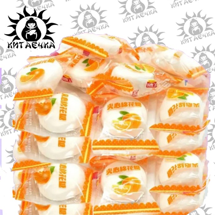 зефир со вкусом апельсина 2,5кг/4упак коробка 3096-1 - фото 31579