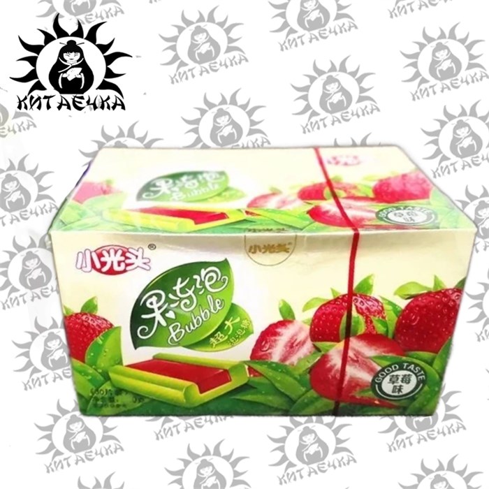 Жевательная резинка 2в1 клубника 草莓 30шт/20упак Коробка /416-2 - фото 31773