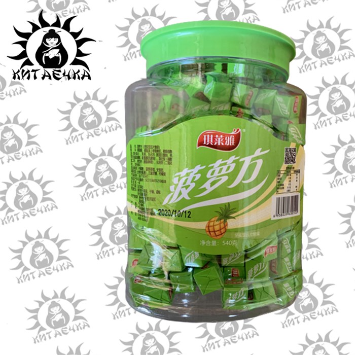 Конфета фруктовая ананас 一个菠萝 190шт/упак /766-2