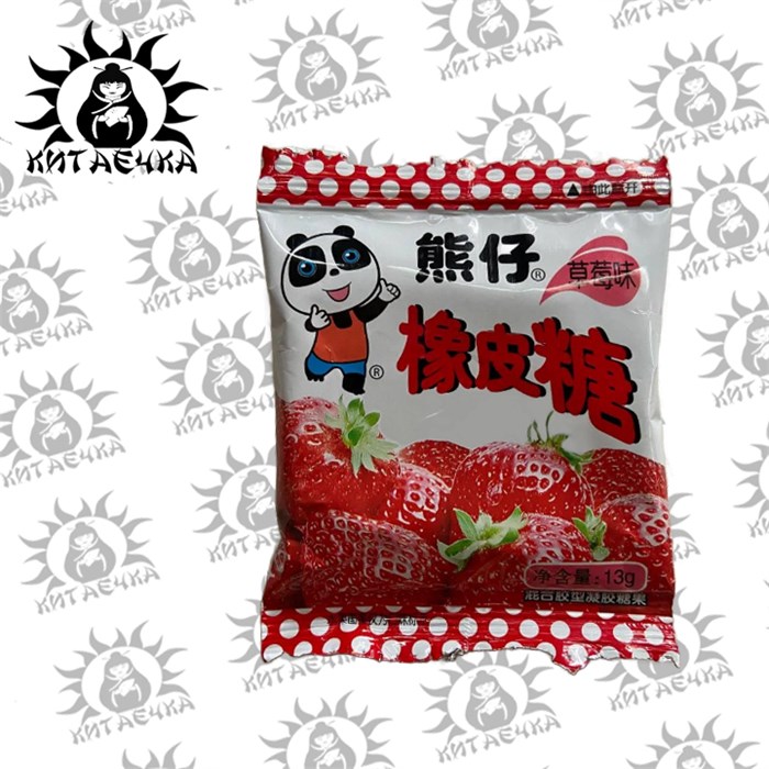 Мармеладные конфеты "Счастливая панда" вкус Клубники 30шт/16упак Коробка 3002-5 - фото 32023