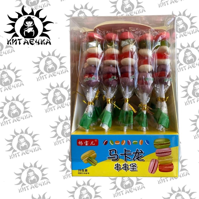 Фруктовый мармелад на палочке "Маракун" 20г 20шт/12упак коробка 3426 - фото 32414