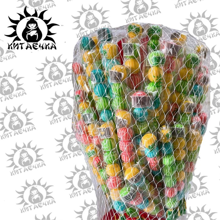 Жевательная резинка на палочках арбуз 西瓜 60шт/4упак Коробка 762