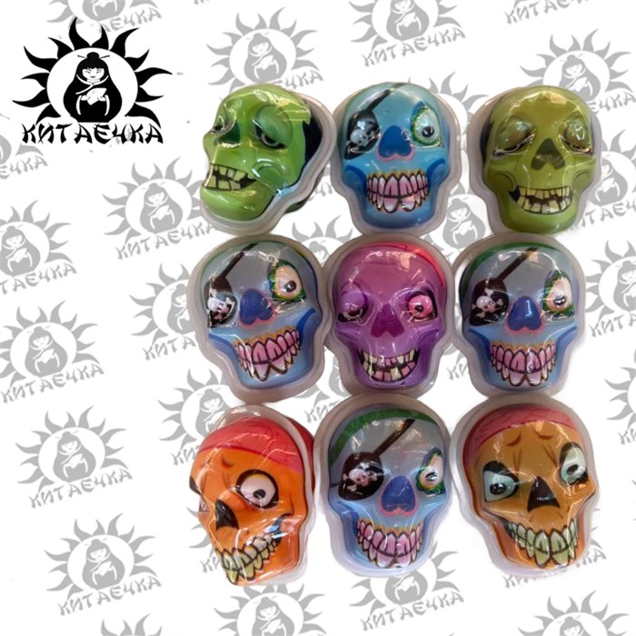 Мармеладные конфеты "Череп" 10г 30шт/упак 3413-1