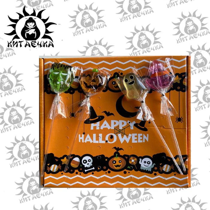 Фруктовый леденец на палочке "Хеллуин" 45шт/упак 3473-1