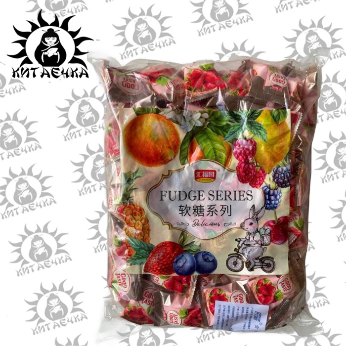 Желейные фруктовые конфеты вкус клубника 2,5кг/6упак коробка 3290