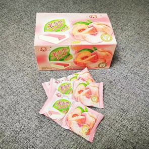 Жевательная резинка 2в1 персик 桃子 30шт/20упак Коробка /416-4