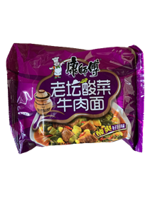 Лапша со вкусом маринованой говядины панда пачка "Мастер Да-О" 熊猫 92г/24шт Коробка /534