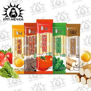 Лапша соба шпинат 菠菜 350г/20шт Коробка /739