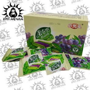 Жевательная резинка 2в1 виноград 葡萄 30шт/20упак Коробка /416-5