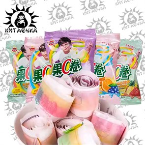 Мармелад на ленте. Разные вкусы в коробке 30шт/упак /338-1