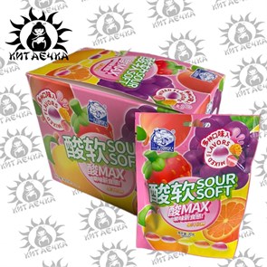 Кислые фруктовые конфеты "Sour" 20гр 20шт/12упак коробка 2279-2