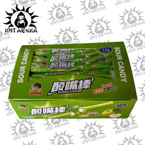 Тянучки кислые со вкусом яблока 30шт/20упак коробка 2102-5