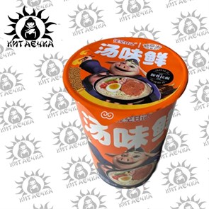 Лапша острая со вкусом свинных ребер чашка 50г 12шт/12упак коробка 3124-1