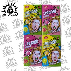Фруктовые кислые конфеты "Девочка" 10г 20шт/12упак коробка 3127