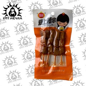 Соевое мясо острые шашлычки "Цзя" 24г 50шт/12упак коробка 3134