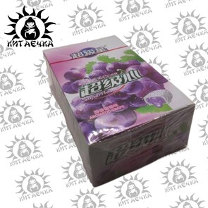 Жевательная резинка с джемом, вкус Винограда 葡萄 13,5гр 30шт/20упак Коробка /1886-2