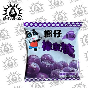 Мармеладные конфеты "Счастливая панда" вкус Винограда 30шт/16упак Коробка 3002-4