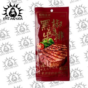 Соевое мясо со вкусом стейка с черным перцем 18г 30шт/14упак коробка 3262