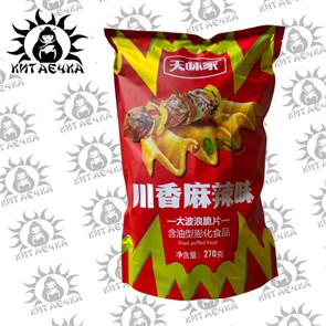 Чипсы со вкусом пряного шашлыка 270г/20упак коробка 3257-3