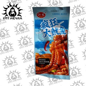 Соевое мясо со вкусом кальмара с перцем 30шт/14упак коробка 3372-3